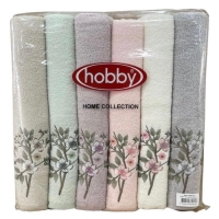 Hobby 50x85см, 12 шт. полотенец с вышивкой «Камелия»